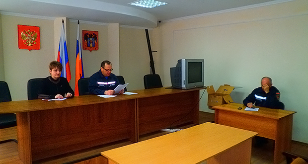 Тренировка по ландшафтному пожару в Мартыновском районе